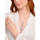 Thomas Sabo KE2193-035-9-L47V ezüst nyaklánc ékszer w. link Lánc elemek és rózsaszín beads  Lánc