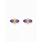 Thomas Sabo H2281-414-13 arany pötty fülbevaló ékszer w. violet onyx  fülbevaló