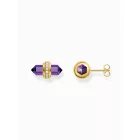 Thomas Sabo H2281-414-13 arany pötty fülbevaló ékszer w. violet onyx  fülbevaló