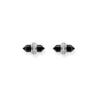 Thomas Sabo H2281-641-11 ezüst pötty fülbevaló ékszer w. fekete onyx  fülbevaló