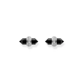   Thomas Sabo H2281-641-11 ezüst pötty fülbevaló ékszer w. fekete onyx  fülbevaló