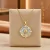 Thomas Sabo PE960-471-1 arany-bevonatú Lánc medál w. világos kék enamel  medál