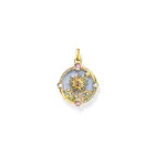 Thomas Sabo PE960-471-1 arany-bevonatú Lánc medál w. világos kék enamel  medál