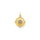 Thomas Sabo PE960-471-1 arany-bevonatú Lánc medál w. világos kék enamel  medál