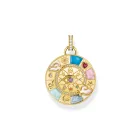Thomas Sabo PE962-471-7 arany-bevonatú Lánc medál w. wheel of fortune  medál