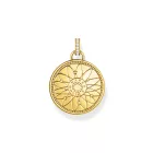 Thomas Sabo PE962-471-7 arany-bevonatú Lánc medál w. wheel of fortune  medál