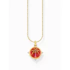 Thomas Sabo KE2204-471-7-L45V arany-bevonatú nyaklánc ékszer w. palm medál  Lánc