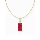 Thomas Sabo KE2209-414-10-L45 arany-bevonatú Lánc w. piros Goldbears medál  Lánc
