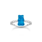 Thomas Sabo TR2459-052-1-52 ezüst gyűrű  rózsaszín arany Bear és cirkónia női gyűrű