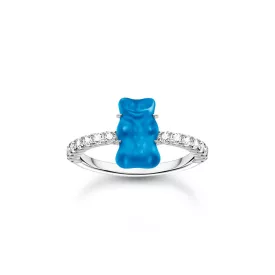   Thomas Sabo TR2459-052-1-52 ezüst gyűrű  rózsaszín arany Bear és cirkónia női gyűrű
