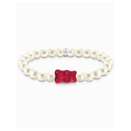 Thomas Sabo A2154-017-10-L15 Goldbears Gyöngy Karkötő piros 15 cm