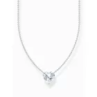 Thomas Sabo KE2211-051-14-L45V ezüst nyaklánc ékszer w. fehér szív medál  Lánc