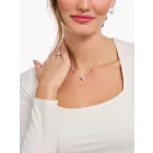 Thomas Sabo KE2211-051-14-L45V ezüst nyaklánc ékszer w. fehér szív medál  Lánc