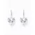 Thomas Sabo H2288-051-14 ezüst dangle fülbevaló ékszer w. fehér négyszögletes cirkónia szív  fülbevaló