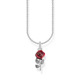   Thomas Sabo KE2219-664-10-L45V ezüst nyaklánc ékszer  piros rózsa medál női Lánc