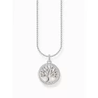 Thomas Sabo KE2220-007-21-L45V ezüst nyaklánc ékszer w. Tree of Love medál u. weiÃŸer zománc  Lánc