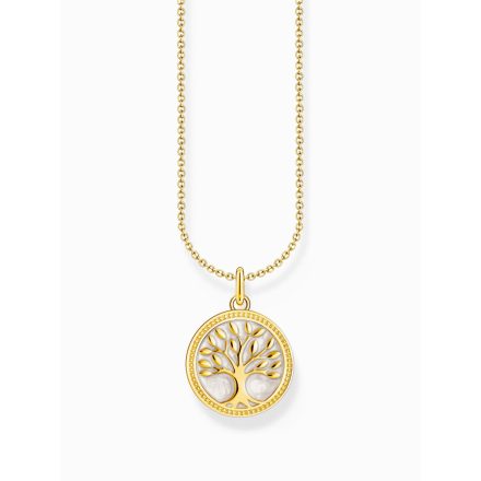 Thomas Sabo KE2220-427-39-L45V arany-bevonatú nyaklánc ékszer w. tree of love medál Lánc