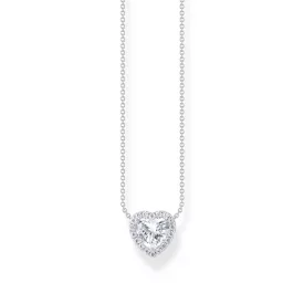   Thomas Sabo KE2280-051-14-L45V ezüst nyaklánc ékszer  Halo-medál in szív alak 40-45 cm női Lánc