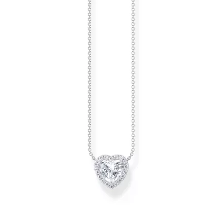 Thomas Sabo KE2280-051-14-L45V ezüst nyaklánc ékszer  Halo-medál in szív alak 40-45 cm női Lánc
