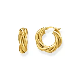   Thomas Sabo CR742-413-39 Bold - arany-bevonatú karika fülbevaló ékszer 20,0 mm Intertwined design női fülbevaló