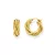 Thomas Sabo CR742-413-39 Bold - arany-bevonatú karika fülbevaló ékszer 20,0 mm Intertwined design női fülbevaló