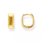 Thomas Sabo CR743-413-39 Bold - arany-bevonatú szögletes karika fülbevaló ékszer 13,4 mm női fülbevaló