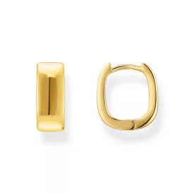   Thomas Sabo CR743-413-39 Bold - arany-bevonatú szögletes karika fülbevaló ékszer 13,4 mm női fülbevaló