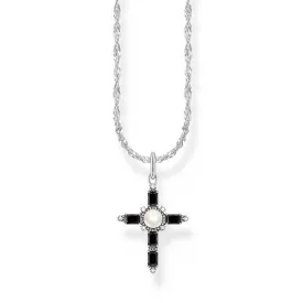   Thomas Sabo KE2296-167-11-L45V ezüst nyaklánc ékszer  Cross medál Cross románc női Lánc