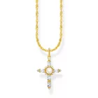 Thomas Sabo KE2296-445-14-L45V arany-bevonatú nyaklánc ékszer  Cross medál románc női Lánc