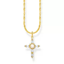   Thomas Sabo KE2296-445-14-L45V arany-bevonatú nyaklánc ékszer  Cross medál románc női Lánc