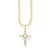 Thomas Sabo KE2296-445-14-L45V arany-bevonatú nyaklánc ékszer  Cross medál románc női Lánc