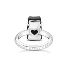 Thomas Sabo TR2478-052-11-54 ezüst gyűrű  fekete arany Bear és cirkónia női gyűrű