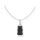 Thomas Sabo KE2209-052-11-L45V nyaklánc ékszer  fekete arany Bear medál és cirkónia női Lánc