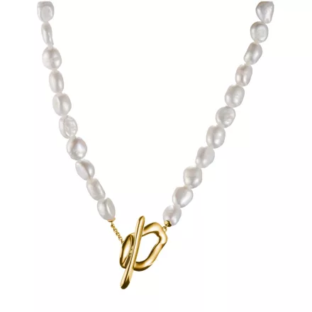 Thomas Sabo KE2320-430-14-L45 Gyöngy nyaklánc ékszer természetes Beauty arany-bevonatú női Lánc
