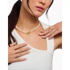 Thomas Sabo KE2320-430-14-L45 Gyöngy nyaklánc ékszer természetes Beauty arany-bevonatú női Lánc