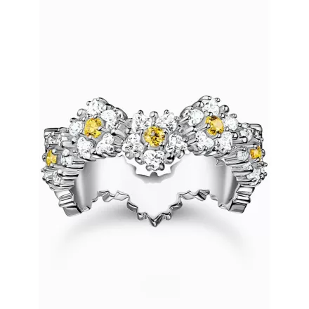 Thomas Sabo TR2337-051-4-56 gyűrű - flower  Kövek ezüst női gyűrű