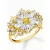 Thomas Sabo TR2335-414-4-54 Cocktailring flower  Kövek arany bevonatú női gyűrű