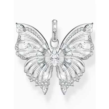 Thomas Sabo PE984-051-14 charms - pillangó  Kövek ezüst női medál