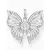 Thomas Sabo PE984-051-14 charms - pillangó  Kövek ezüst női medál