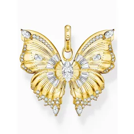   Thomas Sabo PE984-414-14 charms - pillangó  Kövek arany bevonatú női medál