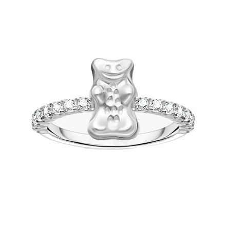 Thomas Sabo TR2504-051-14-56 gyűrű  Haribo arany Bear és Kövek ezüst női gyűrű