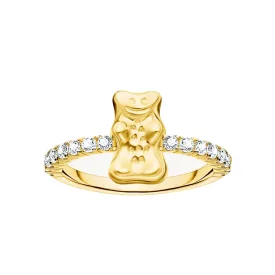   Thomas Sabo TR2504-414-14-56 gyűrű  Haribo arany Bear és Kövek arany-bevonatú női gyűrű