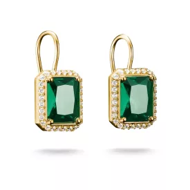   Thomas Sabo H2338-971-6 fülbevaló ékszer zöld octagonal Kövek arany-bevonatú női fülbevaló