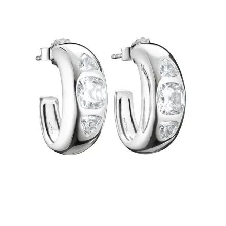 Thomas Sabo CR759-051-14 karika fülbevaló ékszer  fehér cirkónia Kövek 20,0 mm női fülbevaló
