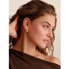 Thomas Sabo CR759-414-14 karika fülbevaló ékszer  fehér cirkónia Kövek 20,0 mm arany-bevonatú női fülbevaló
