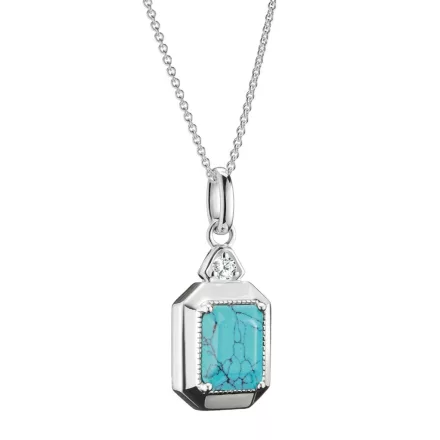 Thomas Sabo KE2366-405-17-L45V nyaklánc ékszer Octagon  i ation türkiz Elyndra ezüst női Lánc