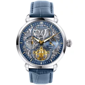   Carl  Zeyten CVZ0005BLGS férfi óra karóra Neukirch automata 45mm 3ATM karóra