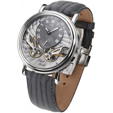 Carl Zeyten CVZ0017SGYS fekete Forest automata 46mm 3ATM karóra