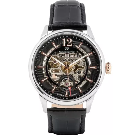 Carl  Zeyten CVZ0080BKRS férfi óra karóra Schramberg automata limitált kiadás 43mm 5ATM  karóra
