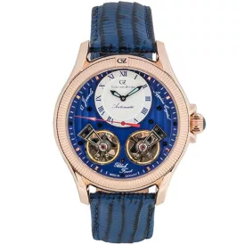   Carl  Zeyten CVZ0084RBLS férfi óra karóra Waldhaus automata Limited 46mm 5ATM karóra